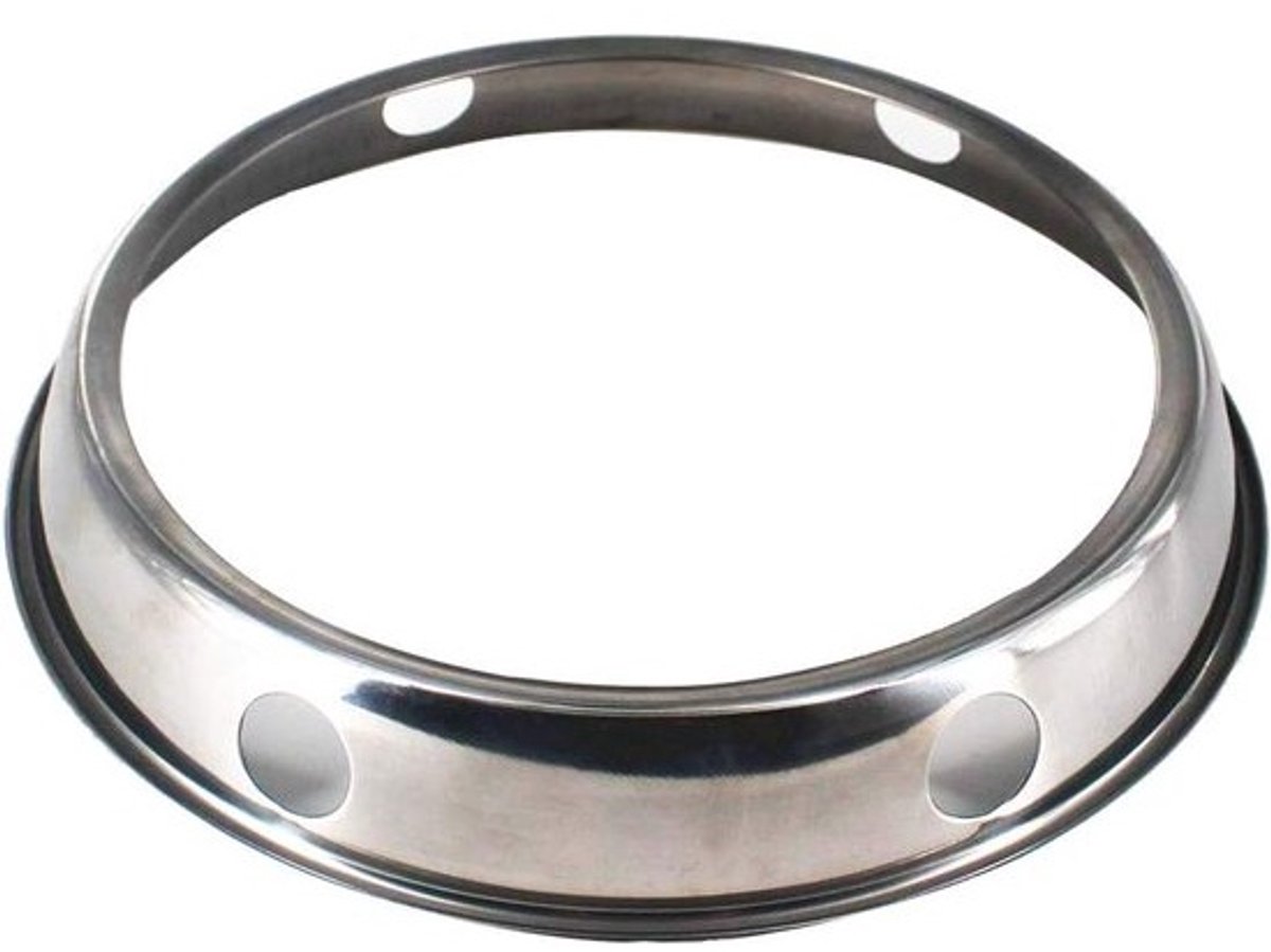 Wok Ring - Wok Rack - Koken op Gas - Roestvrij Staal - 9 Inch Diameter - Zilver