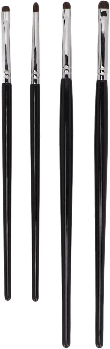 Dailygoods- Oogschaduwborstelset 4-delig - Zachte Borstels - Dichte Haren - Make-upborstelset - Oogmake-up - Nauwkeurige Toepassing - Make-upkwasten