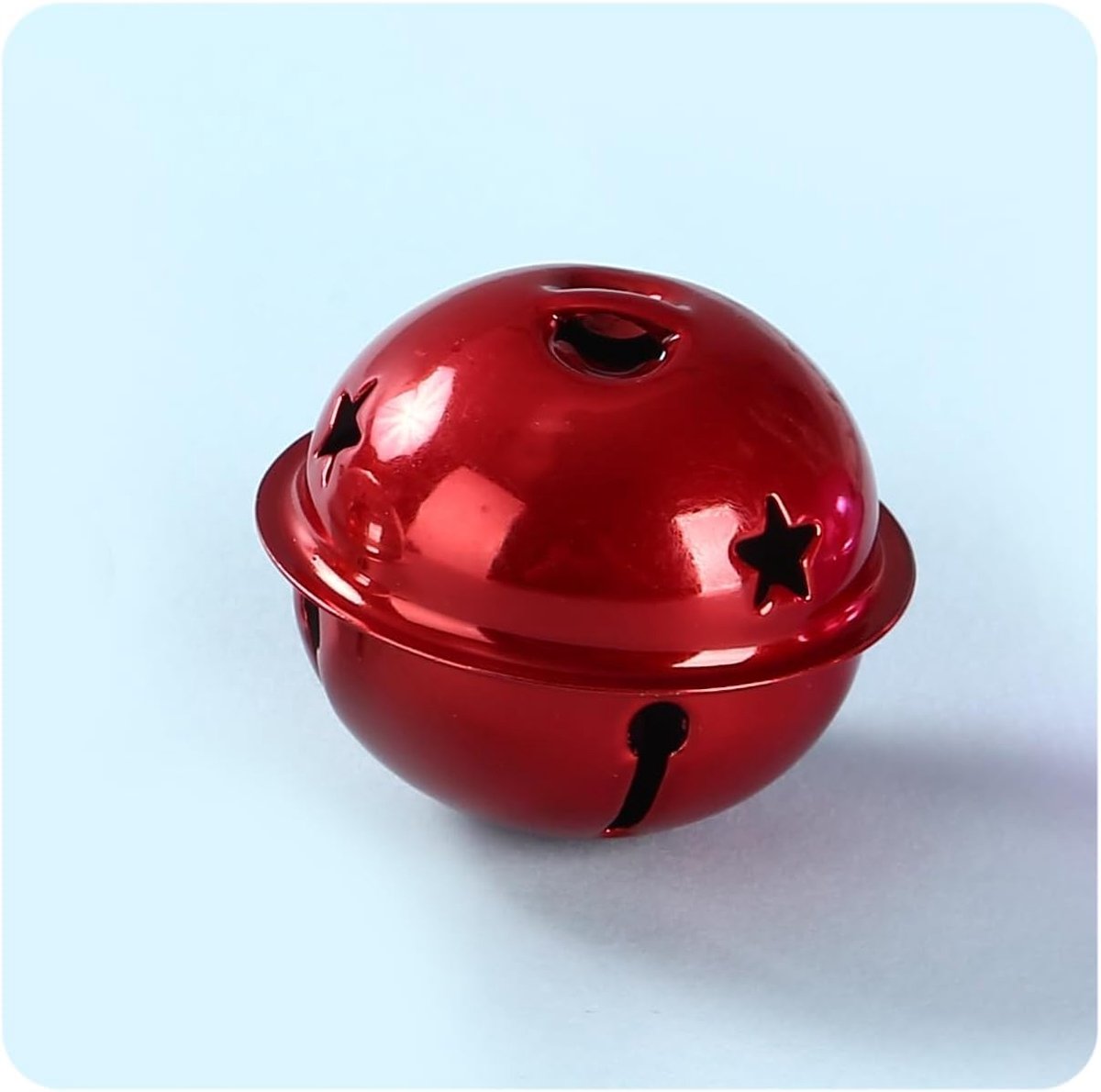 Dailygoods- Kerstbel 5 cm - 10/30/50/100 Stuks - Gekleurde Klokken - Handgemaakte Decoratie - Hoogwaardige Ijzeren Bel - Voor Feestdagen - Decoratiebe
