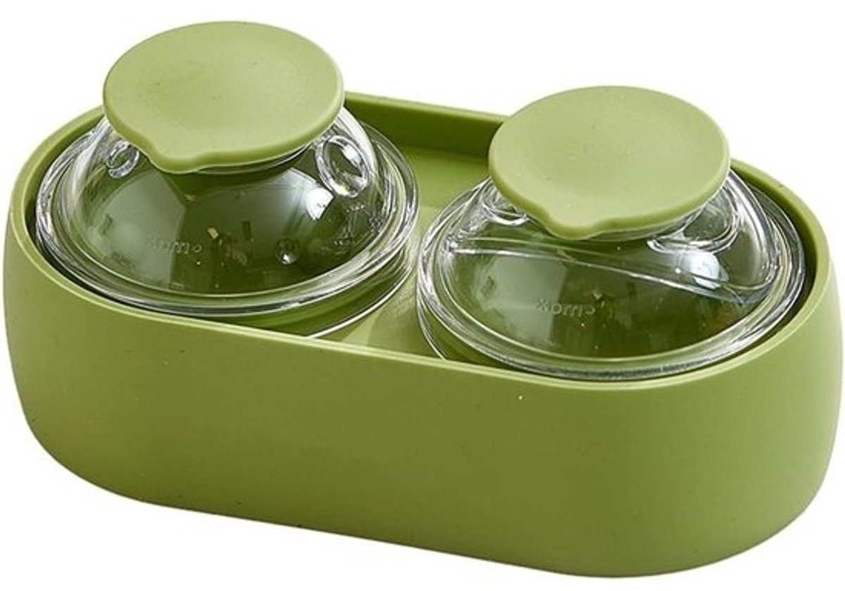 Ijsbal Maker - Ronde ijsvorm - Cocktails Koelen - Langzaam smeltend - 2 Ballen - Groen