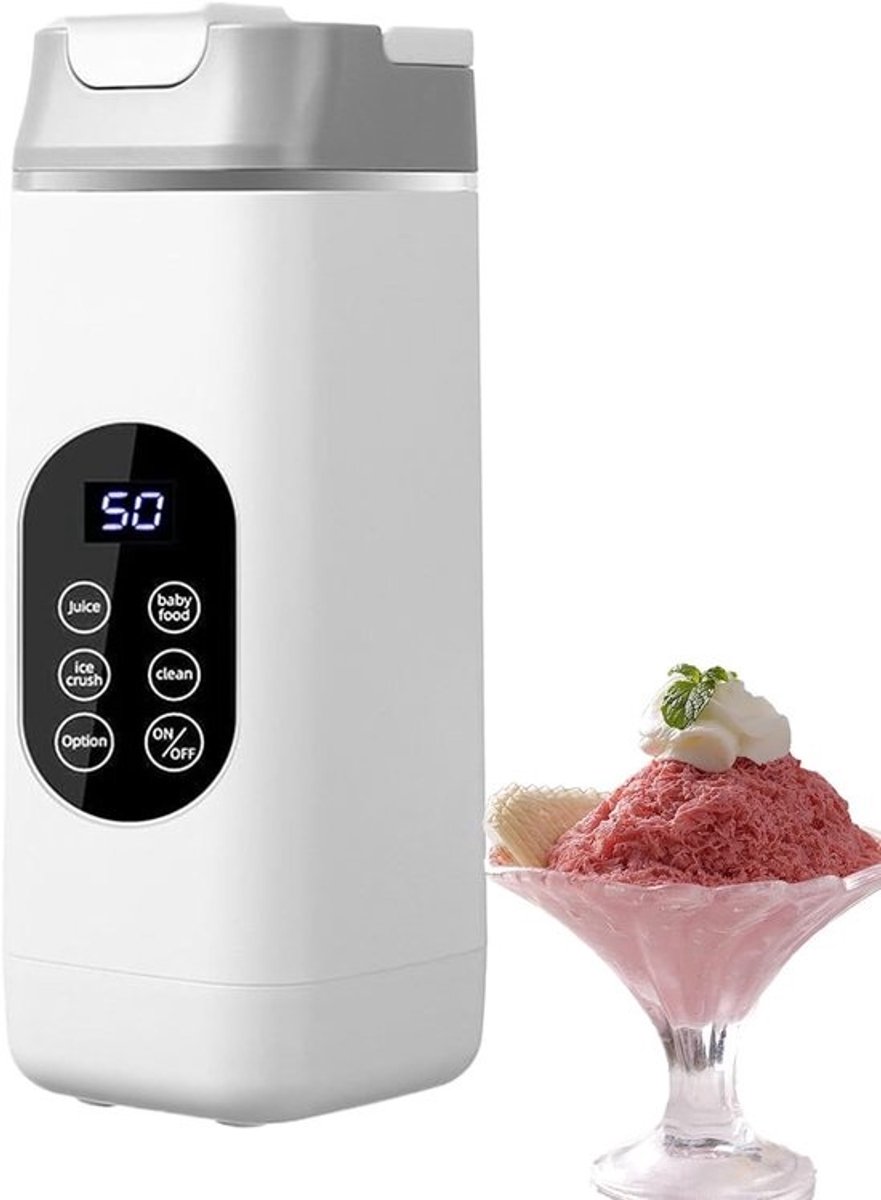 Draagbare Blender - Shake beker - Verse smoothies maken - USB oplaadbaar - 92 cm hoog - Wit