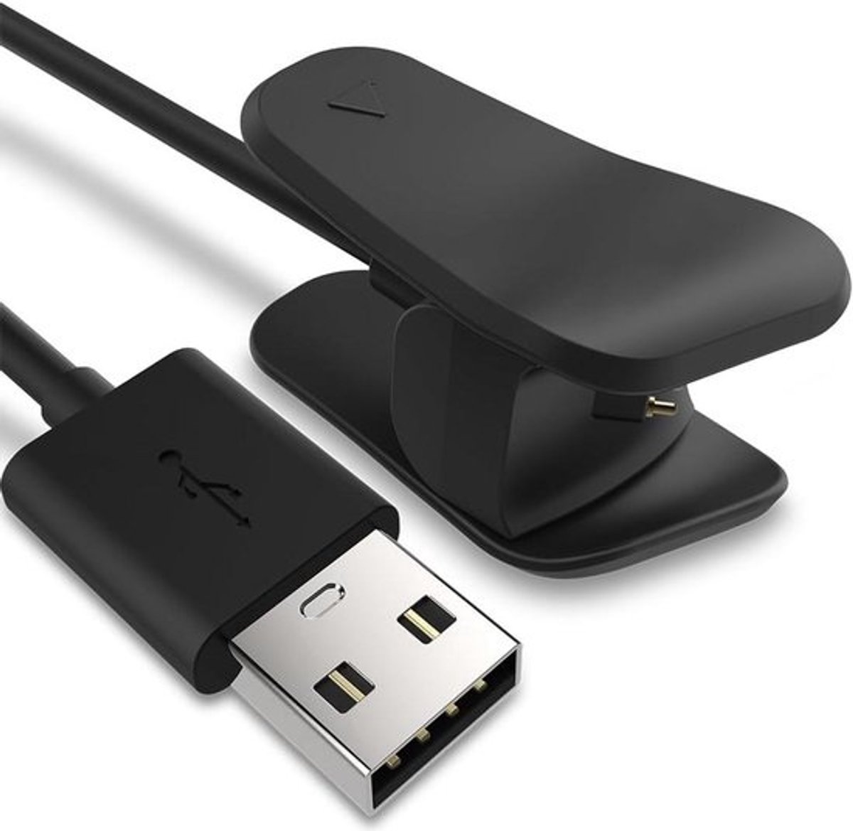 Oplaadkabel - Datakabel Laadclip - Activiteit Tracker - Snel Stabiel Laden - 100cm - Zwart