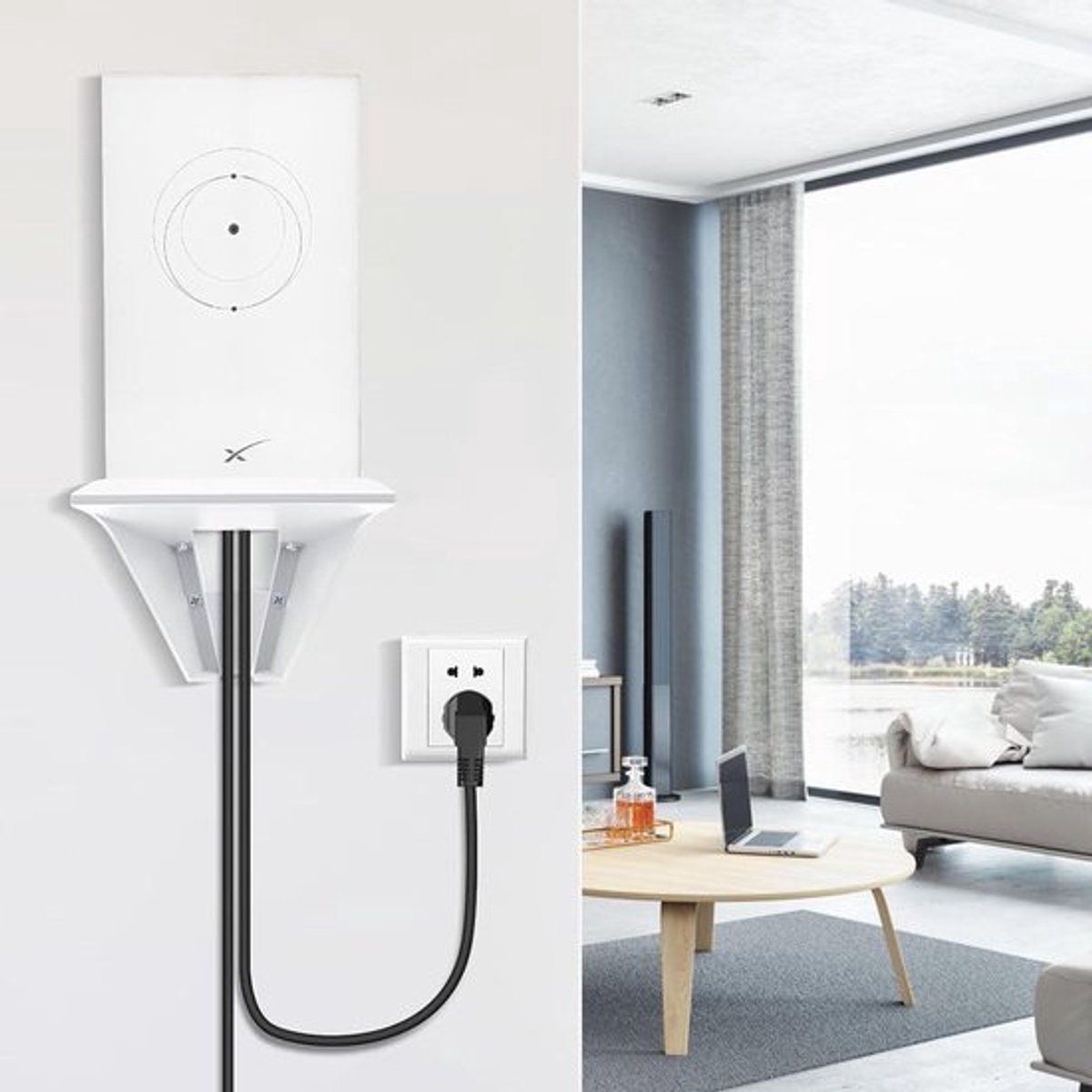 Router Wandmontagebeugel - WiFi Houder Camera Standaard - Ruimte Organiseren - Veelzijdige Compatibiliteit - 18 x 13 x 7 cm