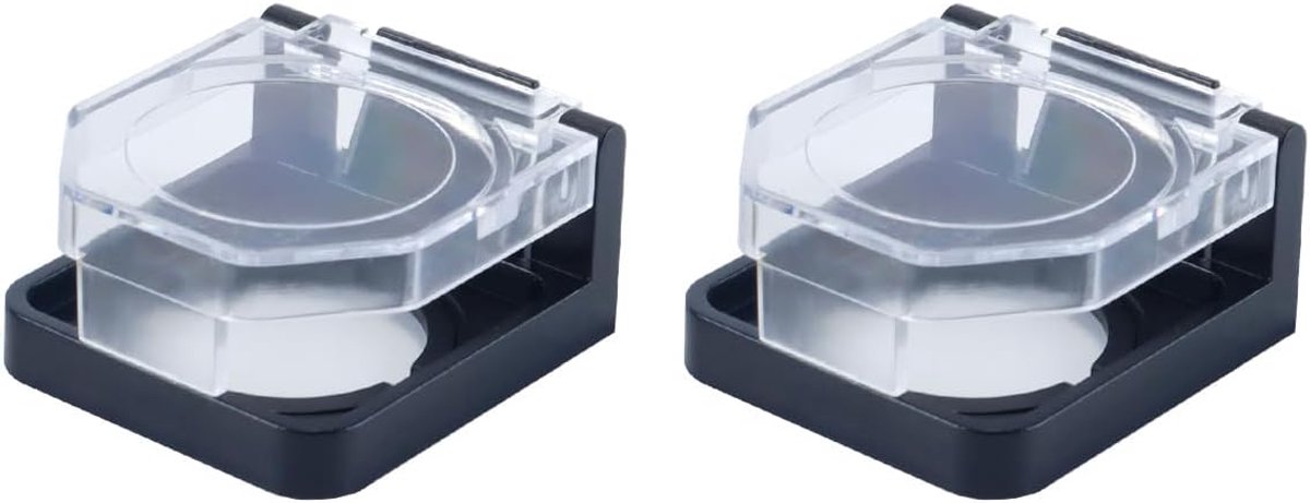 2 stuks drukknopschakelaarafdekking, waterdicht en stofdicht, voor montagegaten van 22 mm