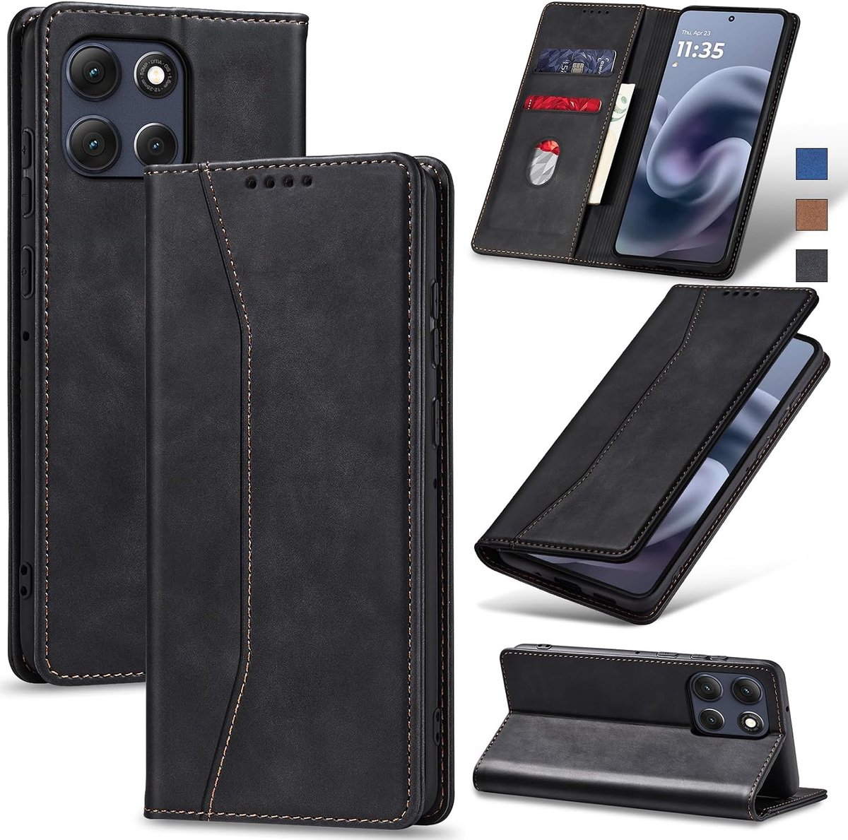 Hoesje voor Motorola Moto G86,Zwart