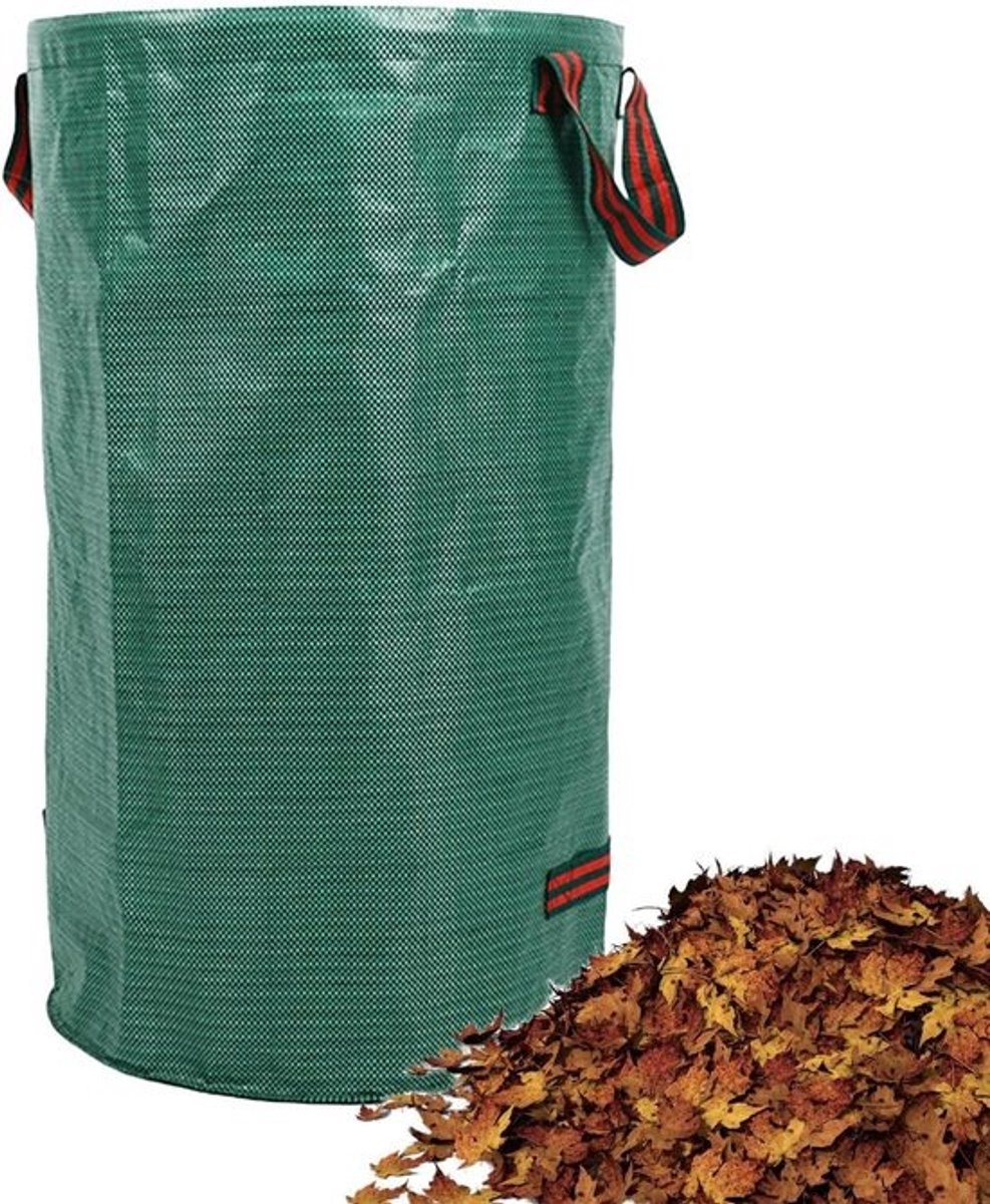 Tuinzakken Herbruikbaar - Graszakken Bladenzakken - Tuinafval Verwerken - Scheurbestendig Waterdicht - 500 Liter - Groen