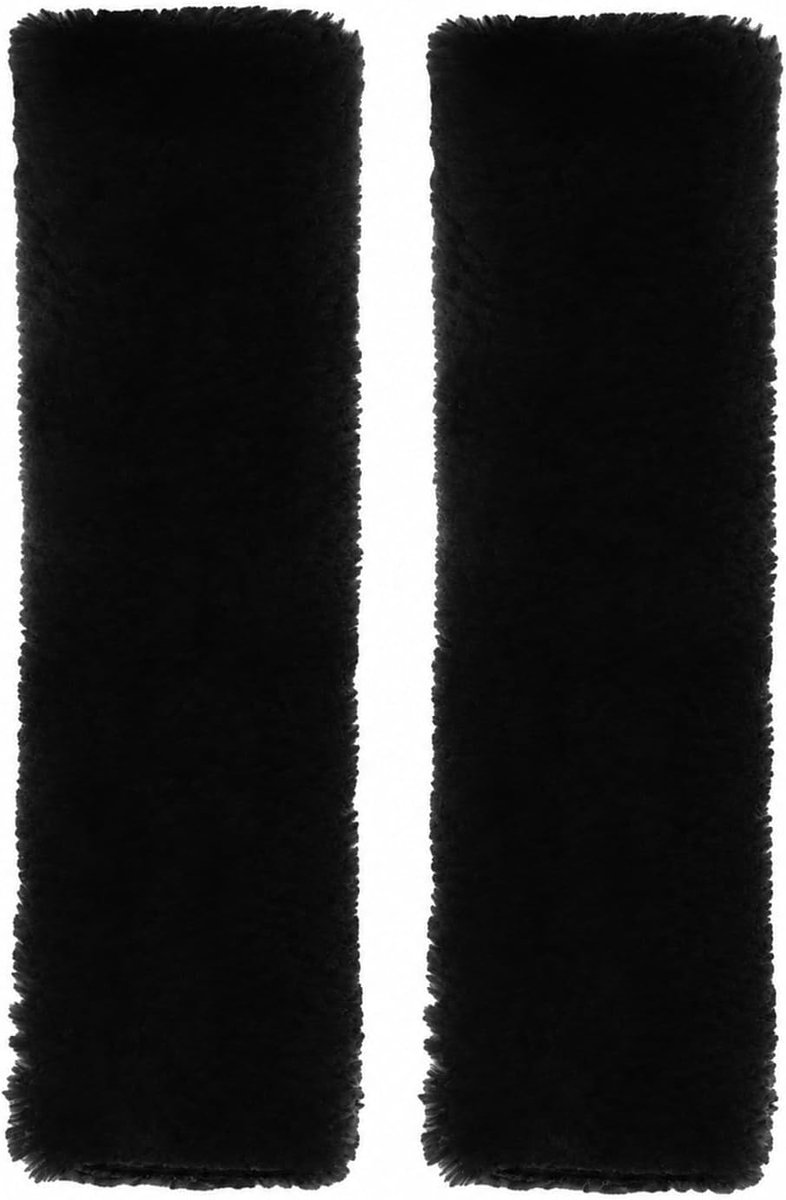 Gordelkussen auto 25x12,5 cm - zacht pluche - 2 stuks - comfortabele bescherming - ShopVlot