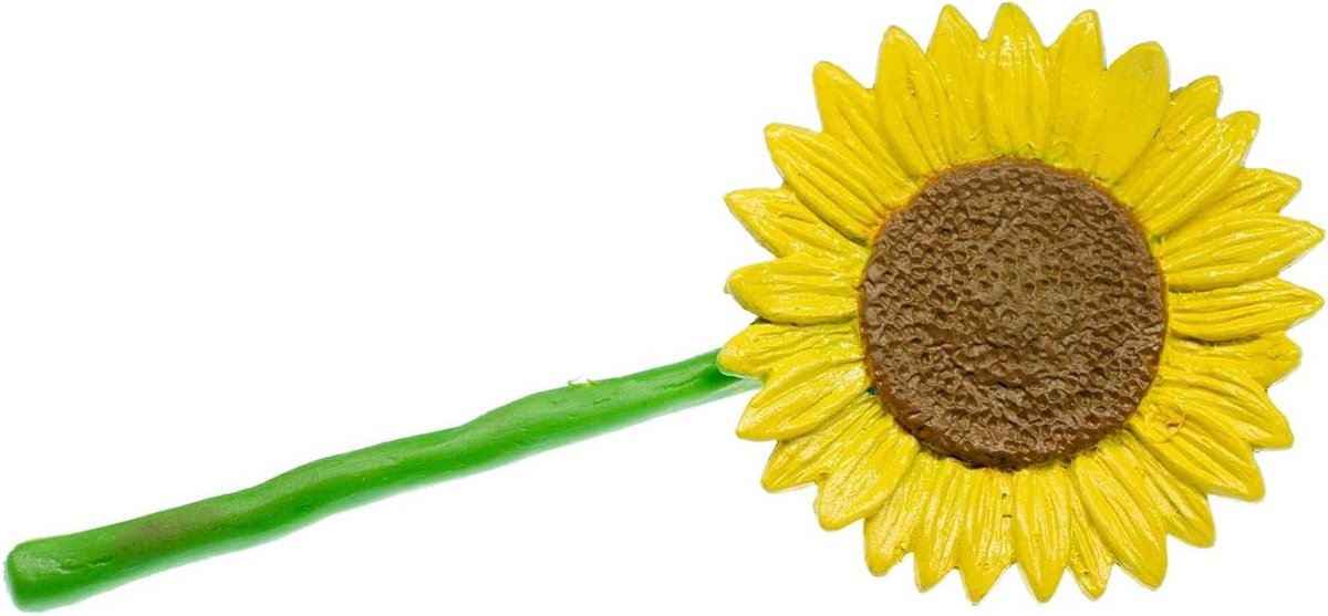 Zonnebloem broche geel bloem bloemen lente geel - handgemaakte modesieraden I speldje button pins