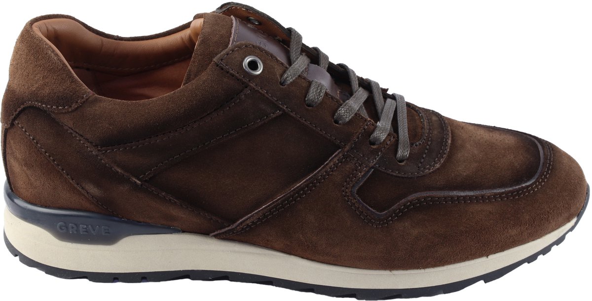 Greve - Fury 7243 - Veterschoenen Sportief Mannen - bruin nubuck/suede - 43.5