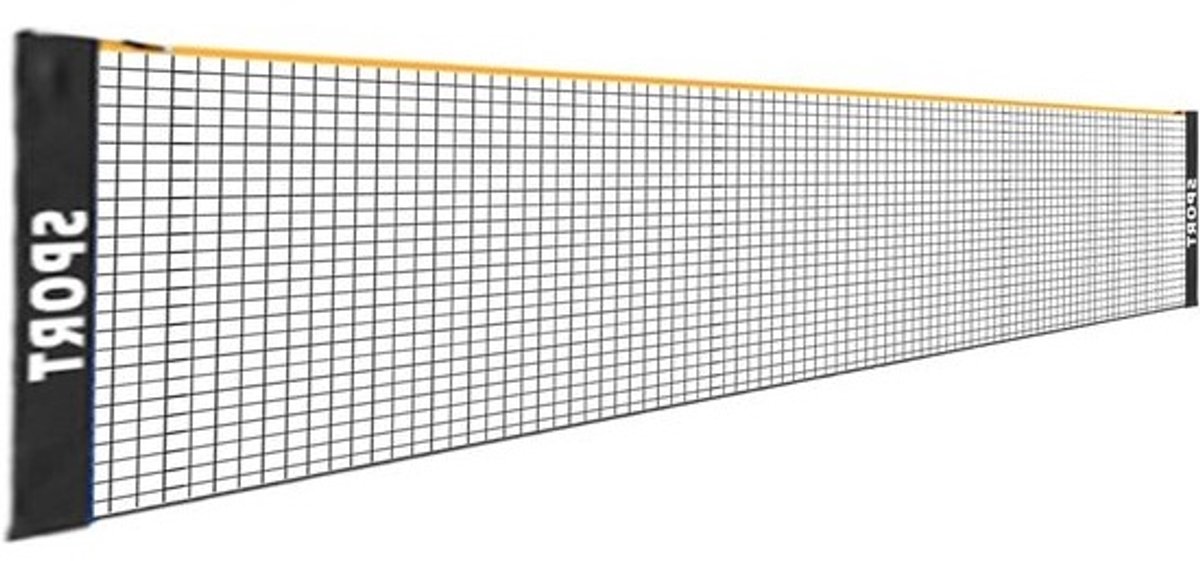 Badmintonnet Tuin - Sportnet Draagbaar - Buiten Spelen - Verstelbare Hoogte - 3.1 m - Zwart