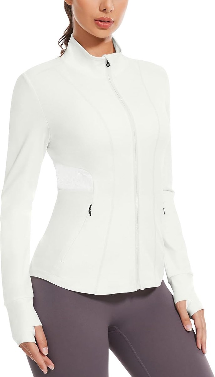 Hardloopjack voor dames, sportjack, lange mouwen, hardloopjassen voor dames