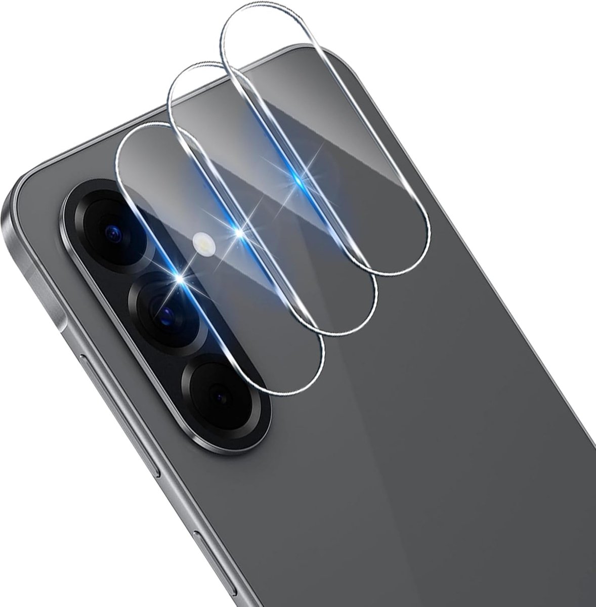 3 stuks camerabescherming voor Samsung Galaxy A56 5G, hardheid 9H gehard glas camera lensbescherming, anti-kras luchtbellen HD transparantie beschermfolie