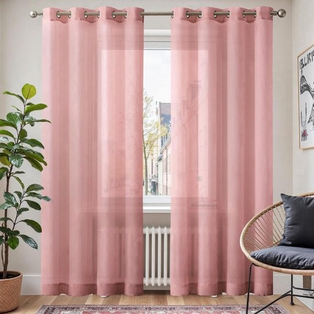 Verduisterende Gordijnen met Oogjes - Stijlvolle Raambekleding