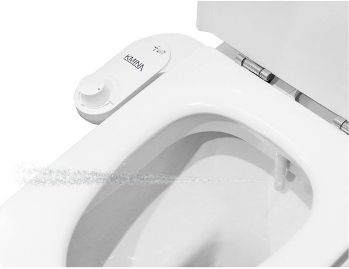 Bidet WC met Jet Koud Water - Slanglengte 80 cm - Douche WC Adapter - Water Jet Sproeier - Niet-elektrisch - Instelbare Druk - Wit
