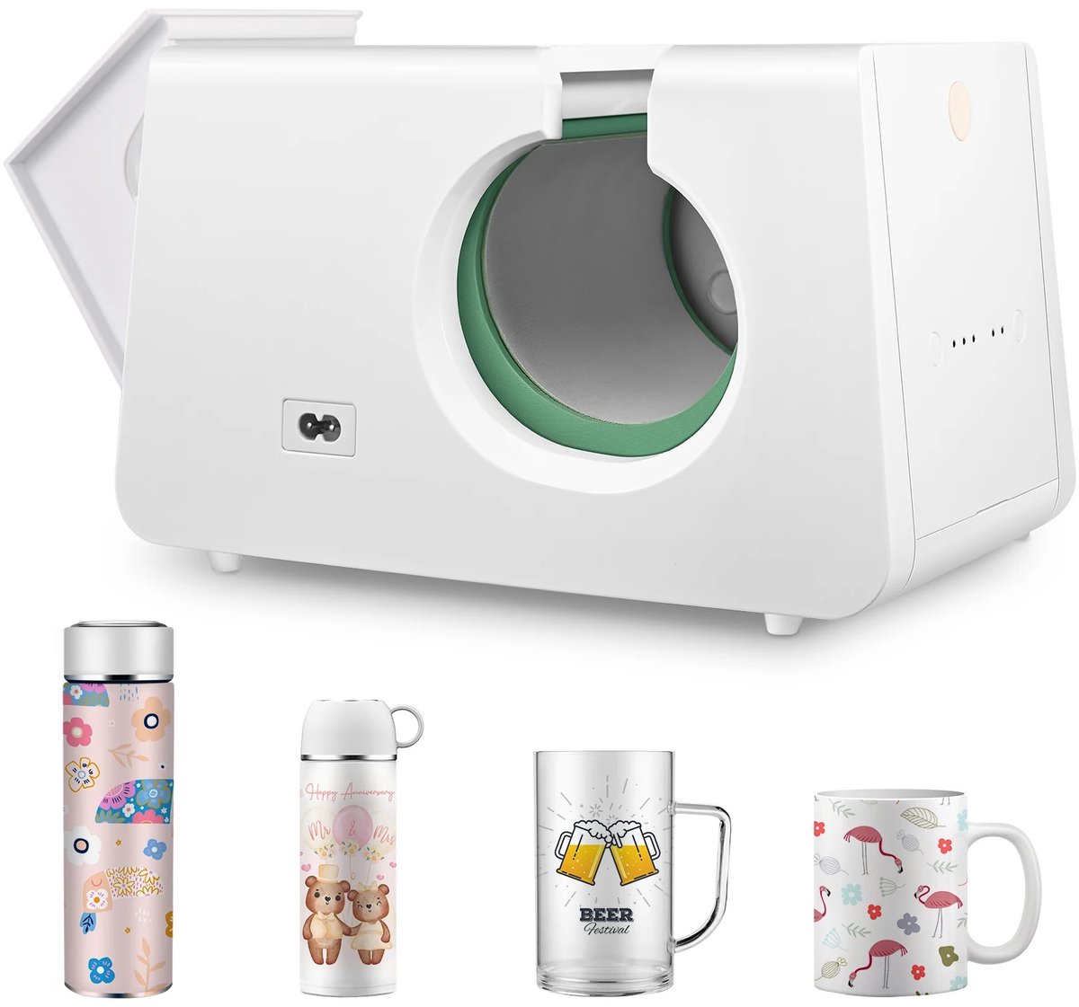 Homezo automatische mok warmte persmachine - Bedrukmachine - Maak persoonlijk cadeau - Foto's, teksten, logo's op mok - 300-325 ml