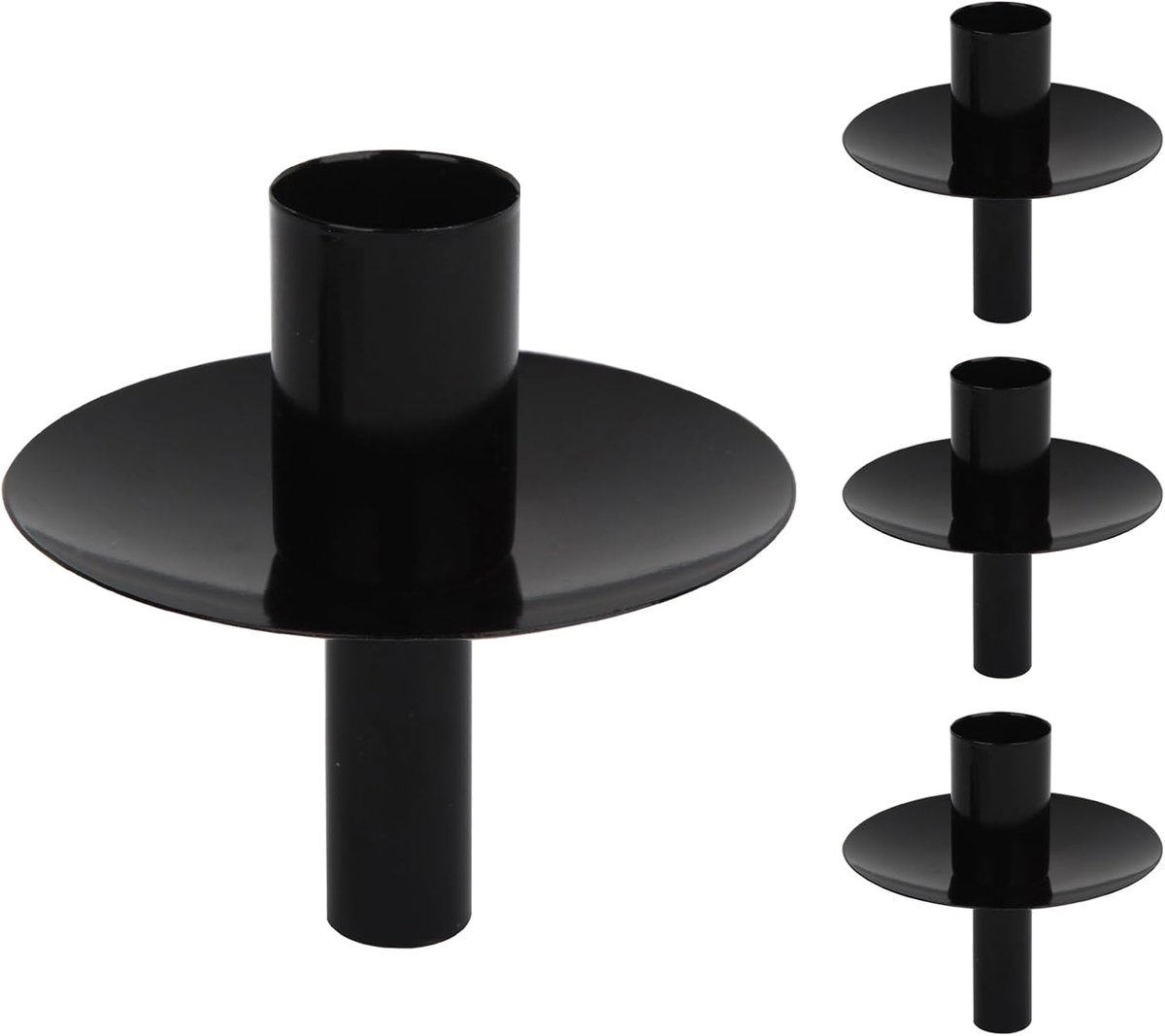 4 stuks, kaarsenhouder voor normale 25 mm kaars, rustieke kaarsenhouder