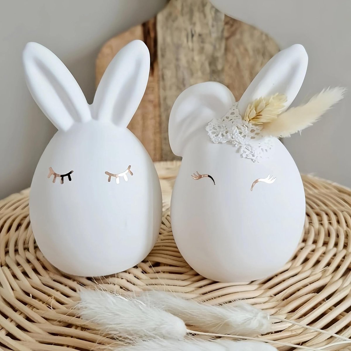 2 stuks siliconen vorm voor Pasen, 3D-konijnenvorm, paashaas, kaarsvormen, zeepvorm, ei, siliconen bakvorm, paaseivorm voor doe-het-zelf taartdecoratie, chocolade, zeep, sojawas, kaarsen, paascadeaus