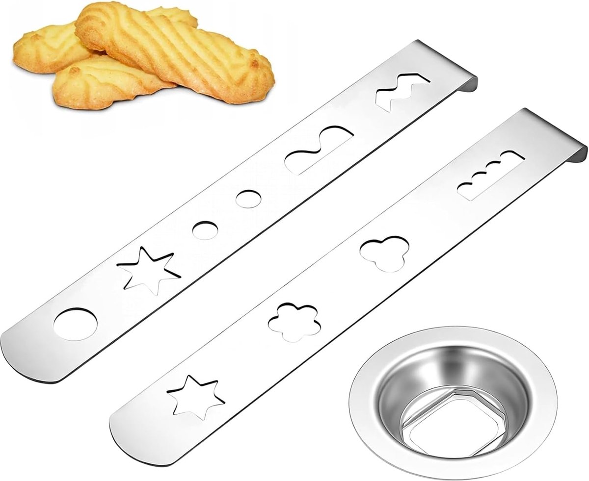 2 stuks bakaccessoires voor vleesmolen, koekjes, accessoires voor vleesmolen, 8 vormen, voor MUM4/MUM5, met 58 mm aansluiting