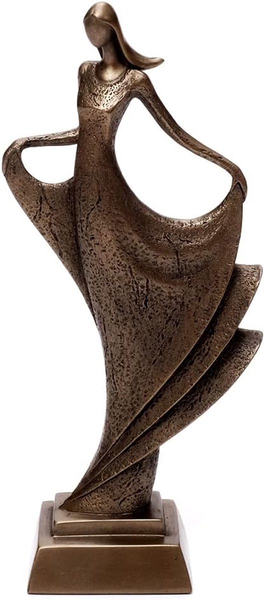 Sculptuur danseres vrouwen decoratieve figuur danseres figuur brons kunsthars beeld vrouw decoratie bruid (zonder gravure)
