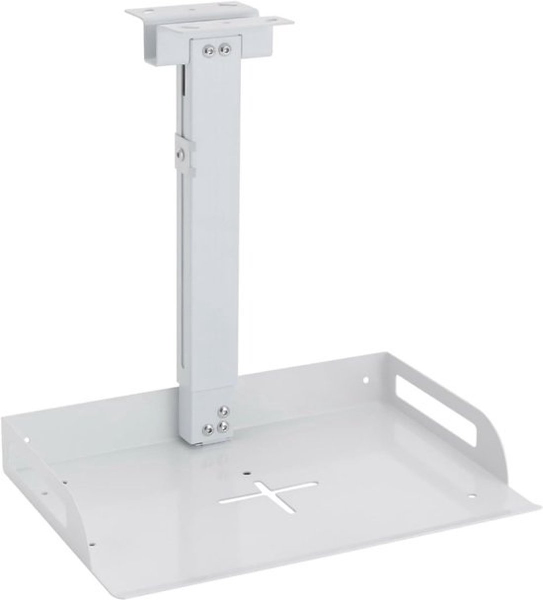 Beamer Plafondhouder - Projector Beugel - Thuisbioscoop Inrichten - In Hoogte Verstelbaar - 34-56 cm - Wit