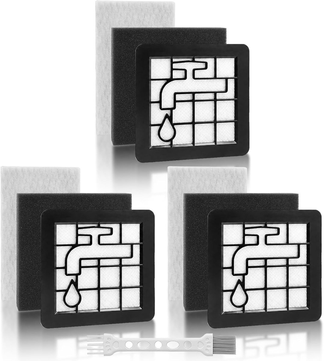 Filterset voor Philips zakloze stofzuiger 2000 serie