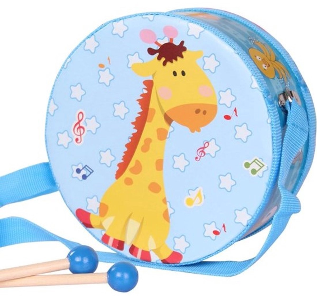 Kinder Drum Hout Speelgoed - Peuter Trommel Set - Muziek Ontwikkeling - Hoogwaardig Hout - Klein - Blauw