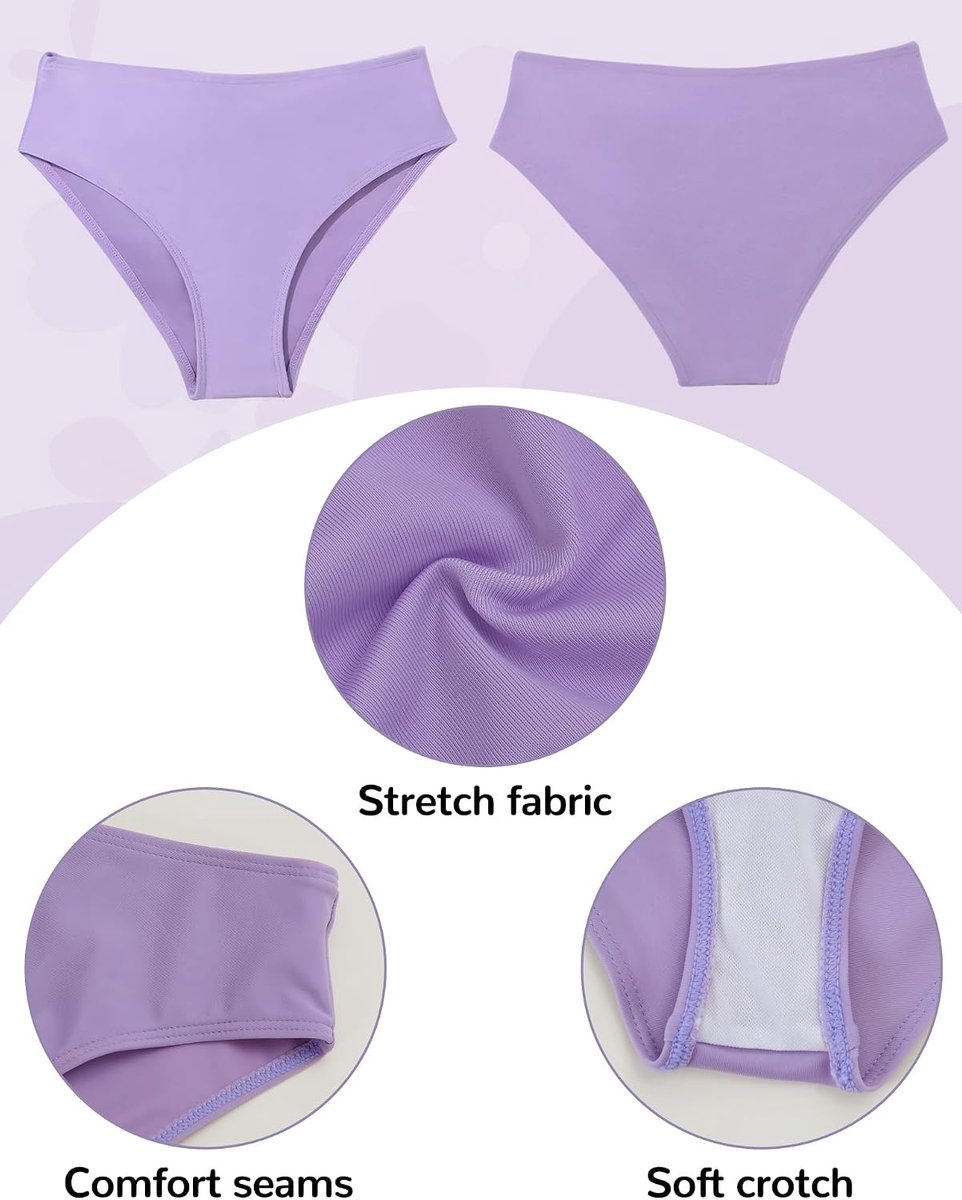 Driedelig badpak voor meisjes, bedrukte strandset voor kinderen, bikini top + bikini shorts + overdekte rok, badpak en strand, 8-14 jaar/130-160 cm