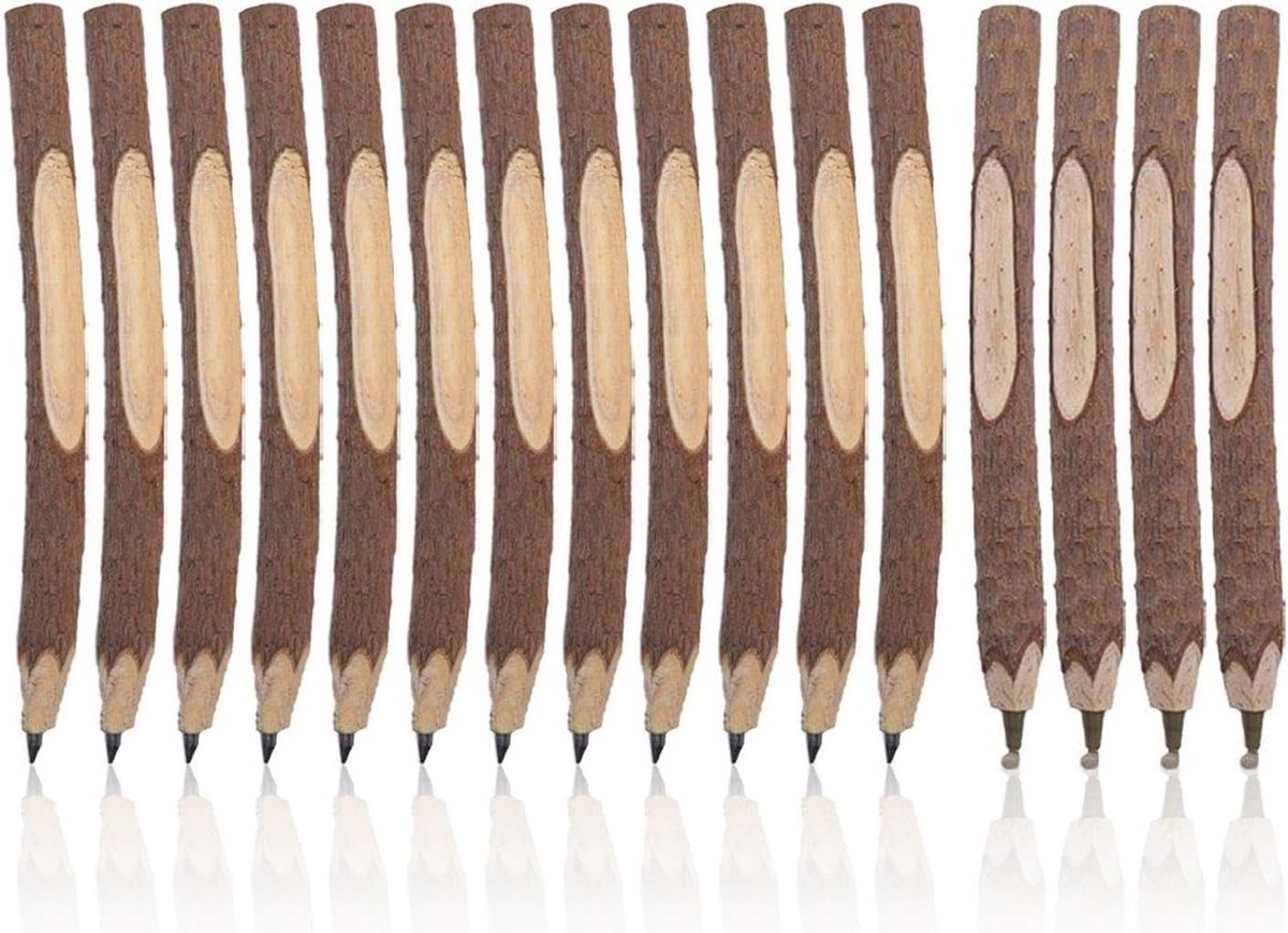 12 Houten Pennen, 4 Fonteinpennen, Houten Pennen, Pennen Gepersonaliseerd, Houten Pinnen