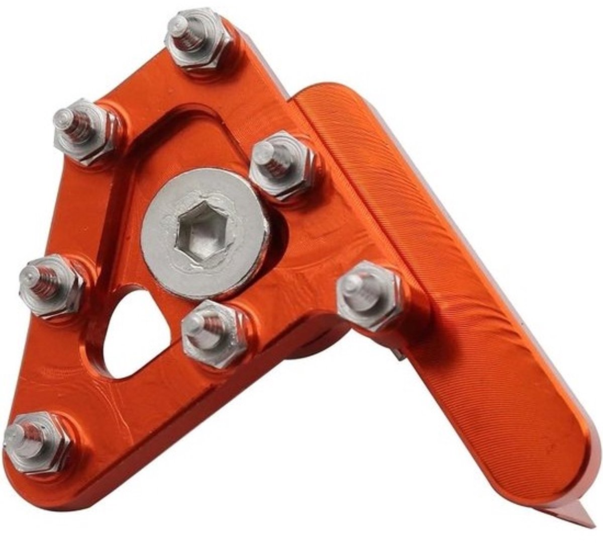 Motorfiets Voetsteunen - Pedaal Hendel - Motor Rijden - Scherpe Tanden - 6 mm Gat - Rood
