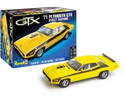 Revell Modelbouwpakket Auto - 14588 Plymouth Satellite GTX Street Machine 1971 - Amerikaanse Muscle Car Plastic - 1:24 - Modelbouw