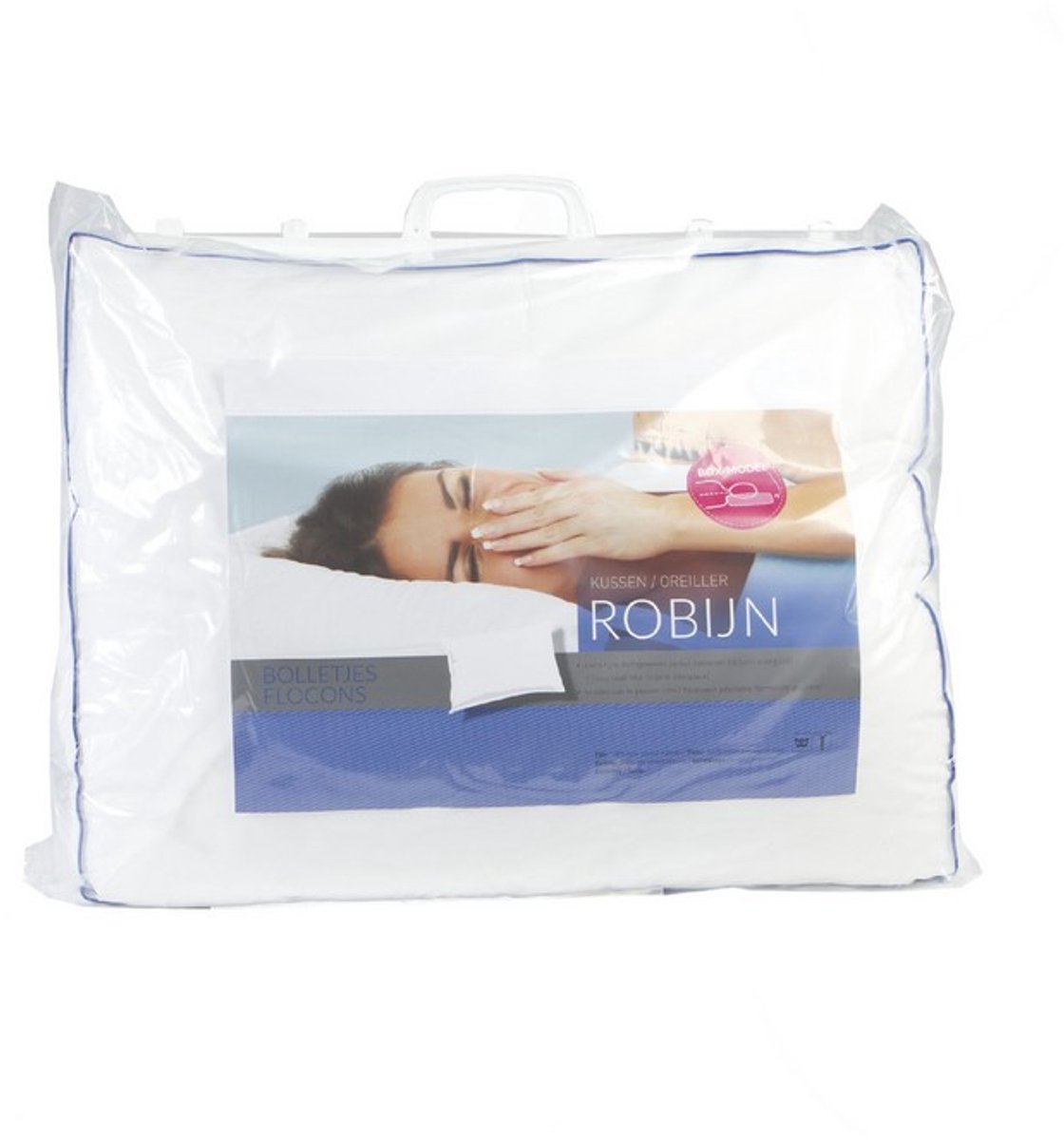 Cley Robijn Blauw - Bolletjes - 50x60+10 (boxmodel) cm