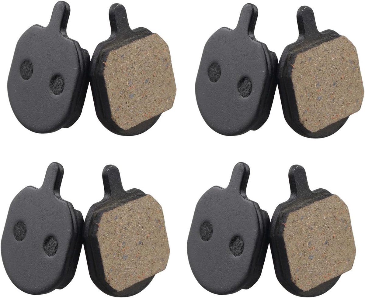 4 Paar Hars en Semi-Metallic Fiets Schijfrem Pads Reparatie Vervanging Compatibel met Hans Hayes Sole MX2 MX3 MX4 MX5 CX5 GX-C GX2