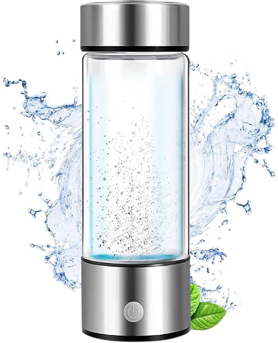 Dailygoods - Waterstofgenerator - Draagbare waterstofwaterglasmaker - 450ML Waterstofrijke Waterfles - USB Oplaadbare Watermachine - Ideaal voor Gezon