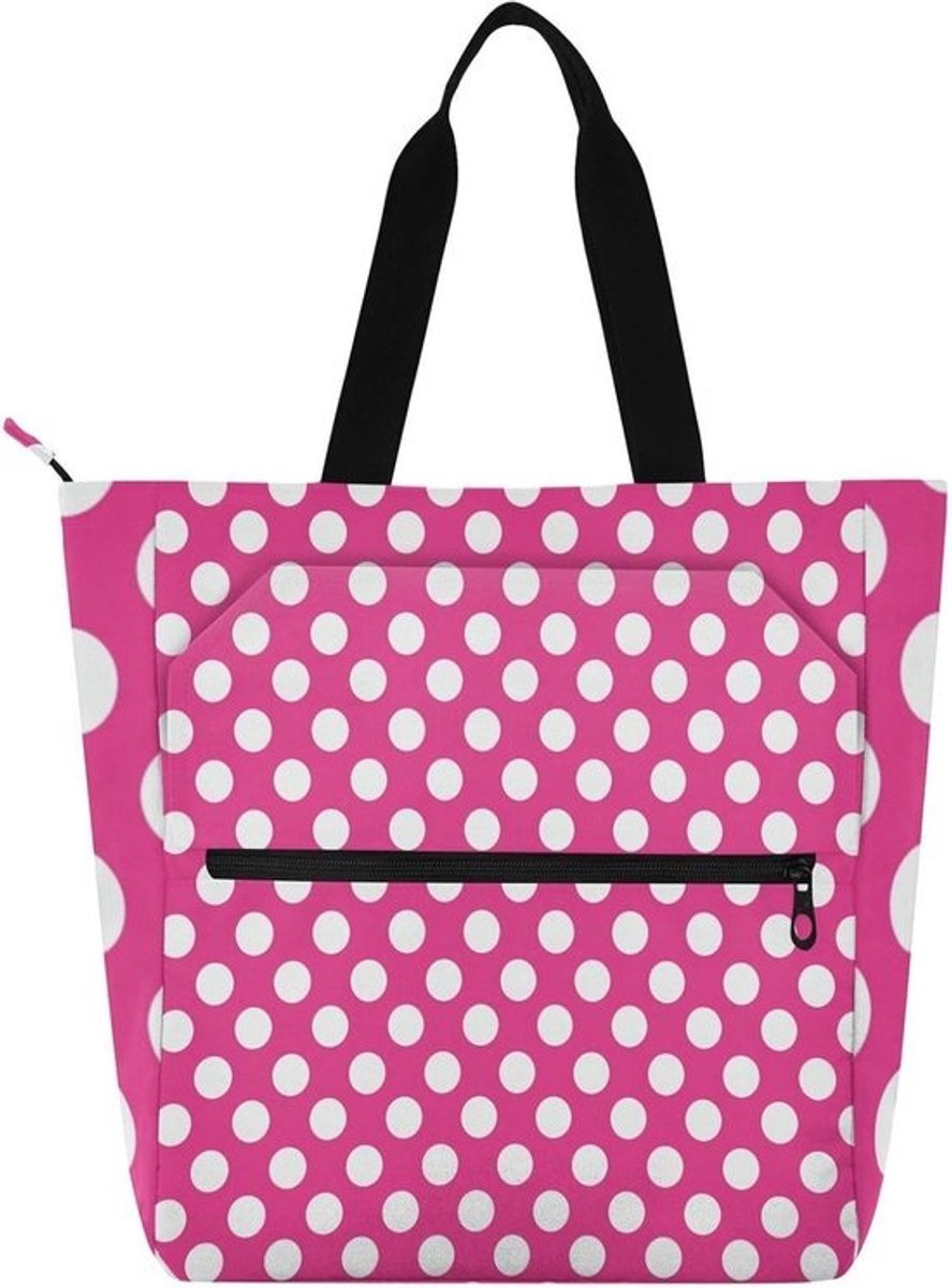 Boekentas met Stippen - Draagtas Handtas - School en Werk - Waterdicht Nylon Materiaal