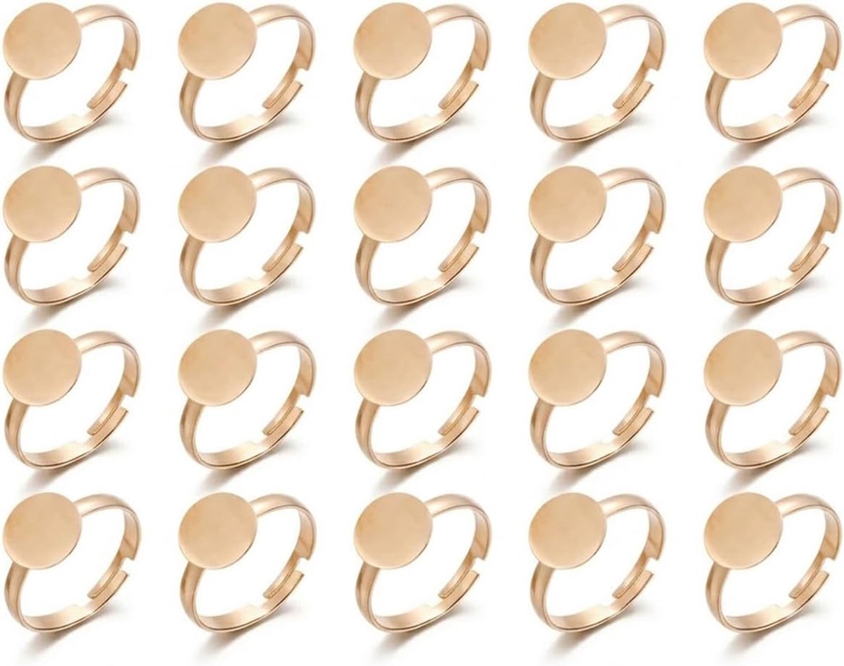 20 Stuks ringbasis 10mm plat rond
