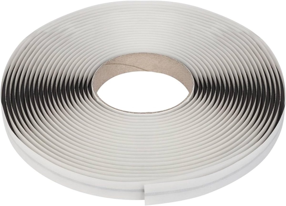 Butylkoord Ø4 mm – 10 m rol, butyl afdichtingsband, geschikt voor ramen, deuren, isolatie en montage (Ø4 mm / 10 m (4x4 mm)) - Zwart