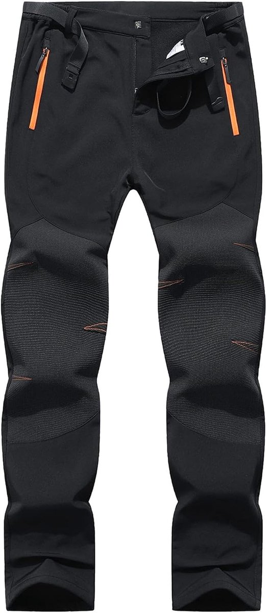 Wandelbroek voor heren, waterdicht, skibroek, softshellbroek, winddicht, outdoorbroek, warm gevoerd, trekkingbroek, snowboardbroek