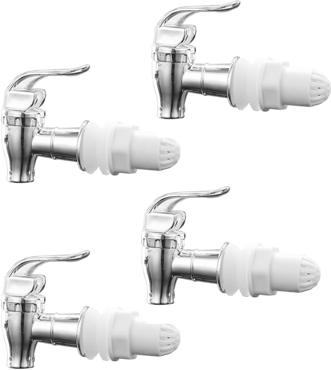 4 stuks Push-style drankdispenser kraan anti-verstopping vervangende kraan voor warm koud water fermentatie sapfles emmer