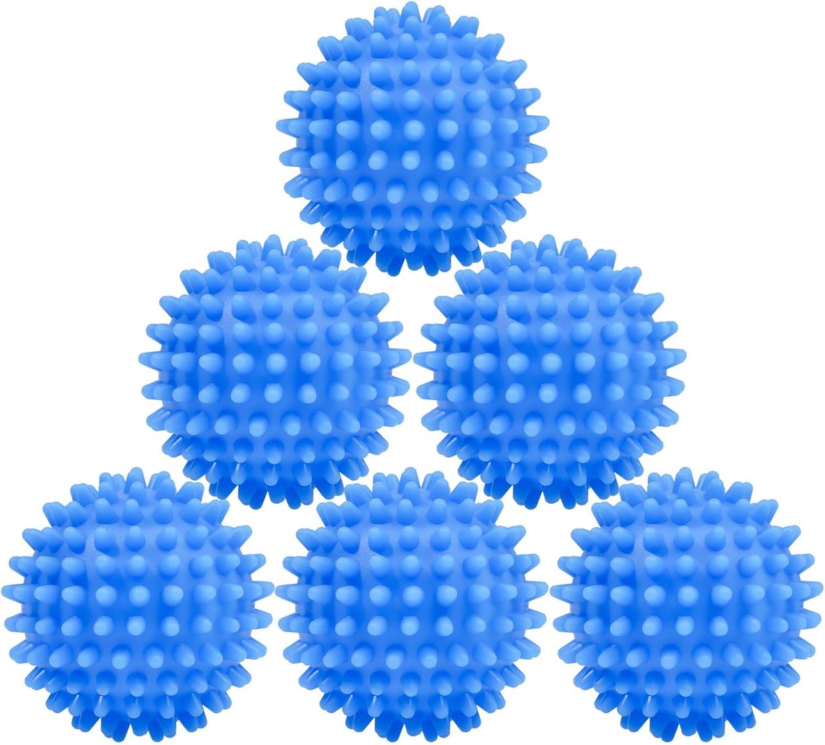 Droogballen voor wasdroger, 6 stuks, herbruikbare tennisballen, droogbal wasbal voor wasmachine, wasbal voor wasmachine