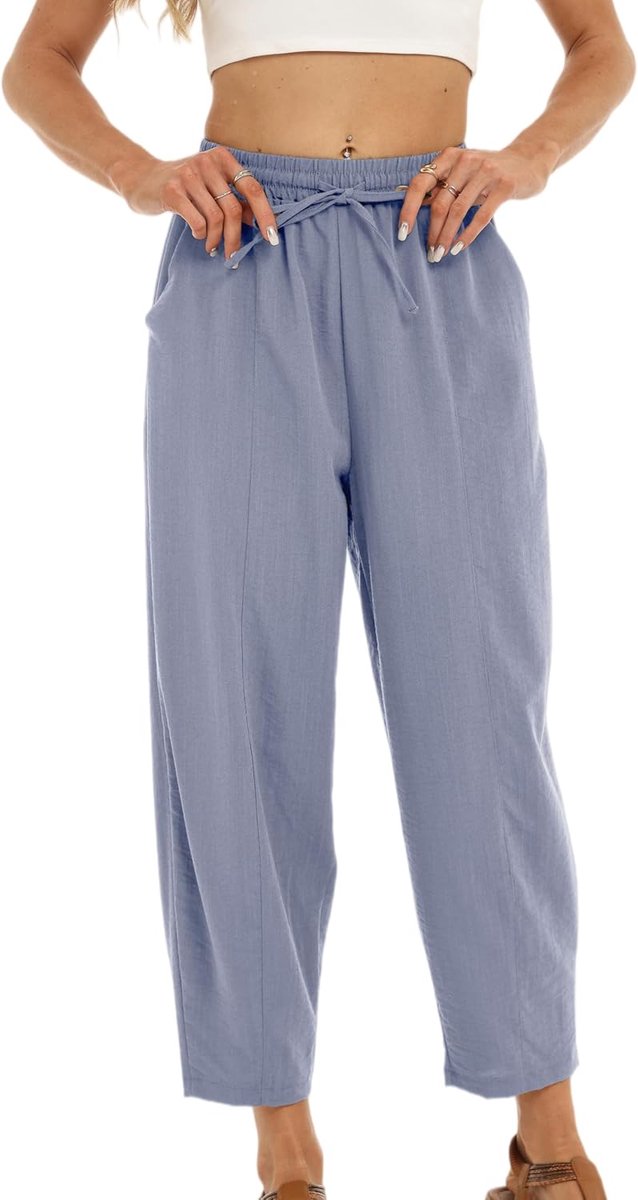 broek voor dames, korte broek met lange pijpen voor lente en zomer