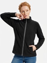 BUBW® Dames Outdoorjas - Softshell Jas 4 Seizoenen - Warme Fleece Jas - Windstopper Windjack - Tussenjas - Zon Beschermend - Outdoor - Zwart - Maat M