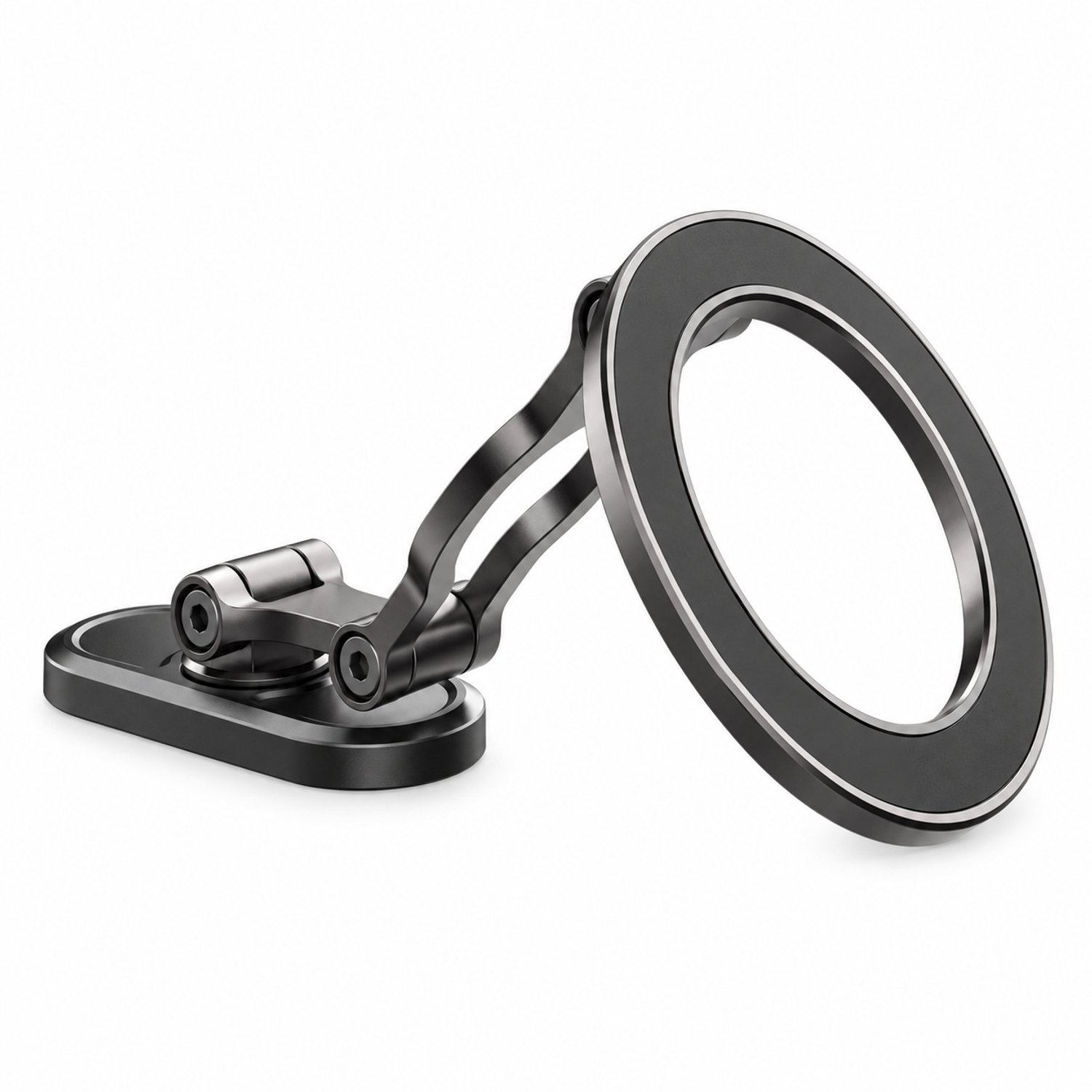 Mobiele telefoonhouder voor auto en fitnessapparatuur, magnetische ringhouder met draaibare arm van zinklegering