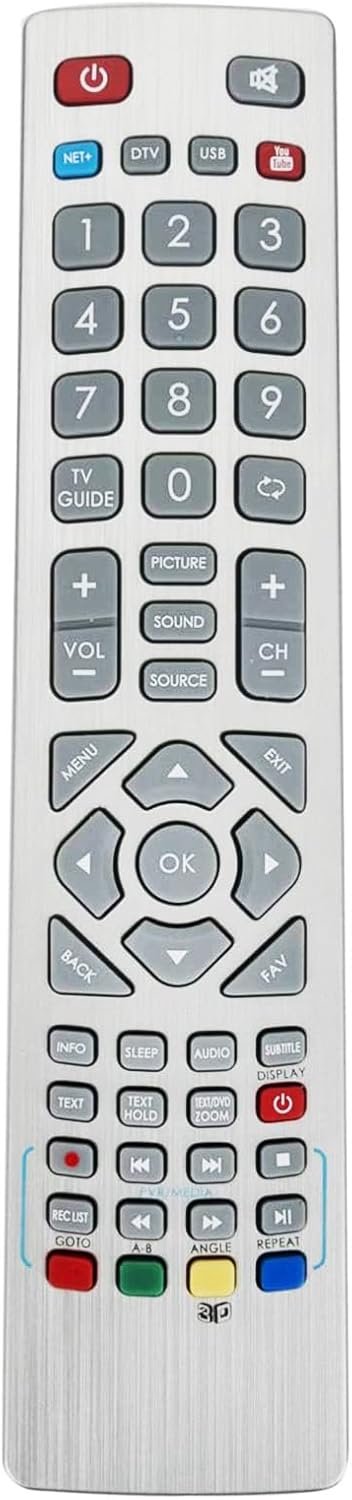 Afstandsbediening Vervanging - Ergonomisch - Geschikt voor Sharp Aquos Smart TV's - ServiceTopper