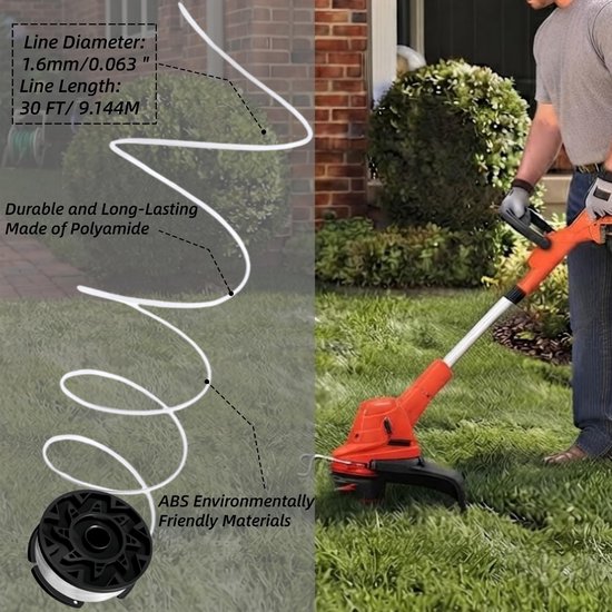 6 Stuks Vervangende Trimmer Spoelen AF-100 voor Diverse Modellen — afbeelding 4