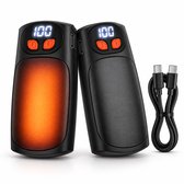 Handwarmers Oplaadbaar - Set van 2 - Handverwarmer met 5 Warmtestanden - Herbruikbaar - USB-C - 3000 mAh per Stuk