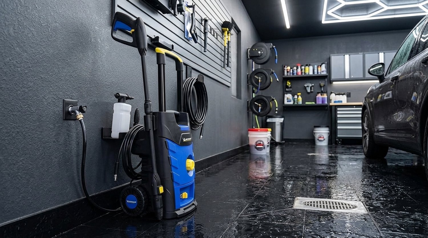 Hogedrukreiniger 140 Bar - Laura Homestore PowerClean Pro - Krachtige Waterreininger Met Terrasreiniger, Wasborstel & Schuimkit - 1900W - 460 L/u - Voor Auto, Terras & Tuin - Inclusief 6m Slang