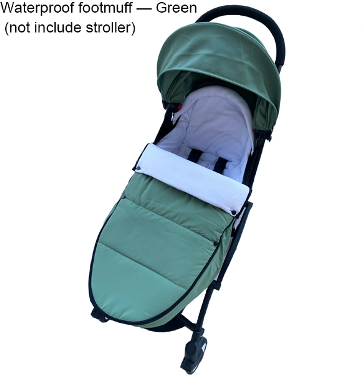 Voetenzak voor Kinderwagen - Beenzak - Winterzak - Waterdicht Groen - Winddicht - Thermisch Warm - Katoen - Universeel - Voor Baby in de Winter