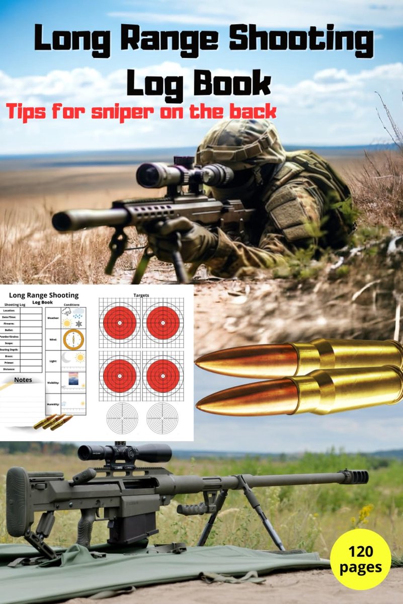 Long Range Shooting Log Book: For Beginners and Professionals, Journal for Hunters & Sportsmen - ShopVlot