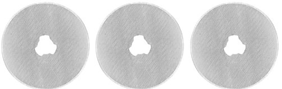 Wonday reservemesjes voor rolmes, 28 mm diameter, roestvrij staal, 3 stuks