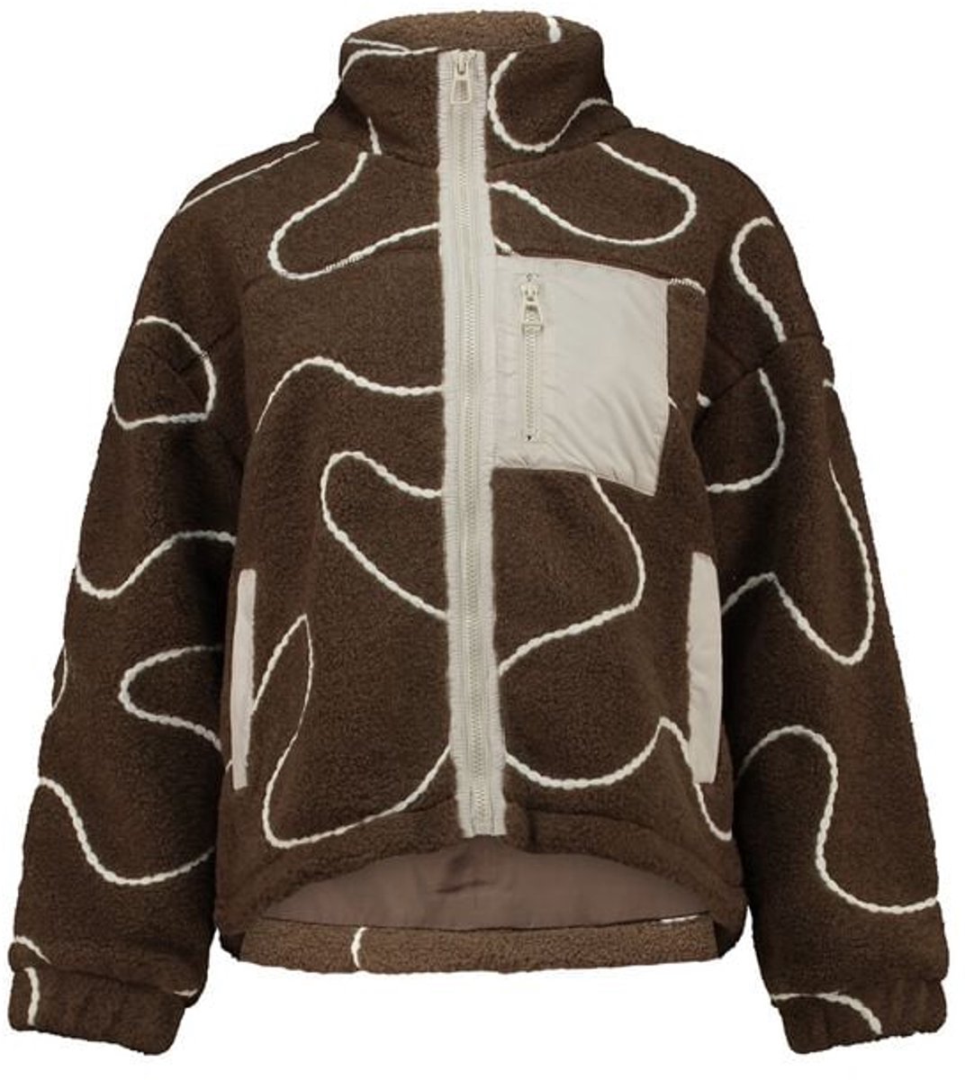 Hailys LS P JK AL44VA Dames Fleece Bruin